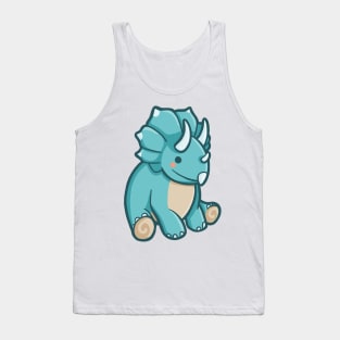 Cute Triceratops, Dino, Dinosaur Tank Top